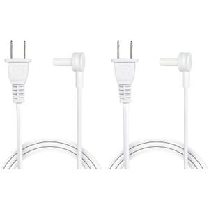 2-Pack - Long Power Cords Compatible with Sonos Era 100 and Era 300 Speakers (12-Foot, White)