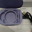 Doohoeek Updated Charging Case Compatible with Oura Ring 4 & 3 Charger, Wireless Power Station Fits Official Chargers & Fit All-Sized Rings Gen 4 & 3 1000mAh (Official Charger NOT Included), Purple