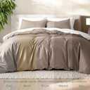 Bare Home Bedding Duvet Cover King Size - Premium 1800 Super Soft Collection - Lightweight, Cooling - Soft Breathable Bedding Duvet Cover (King, Taupe)