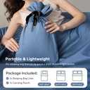 Sleeping Bag Liner for Adults, Lightweight Travel Sleep Sack with Carry Bag, Compact Portable Sleeping Sheet for Camping, Hiking, Hostels, Hotels and Backpacking (70.9" x 82.7", Blue)