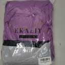 Ekaliy Women's Puff Long Sleeve Shirt Dress Elegant Button Down Loose Swing Party Maxi Dress XXL