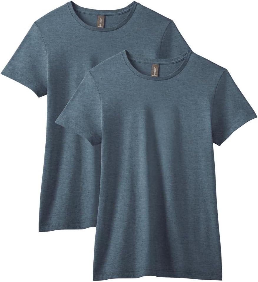 Gildan Womens Softstyle Cotton T-Shirt, Style G64000l, Multipack (Gray)