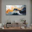 MHARTK66 Boho Wall Art - Large Canvas for Living Room, Bedroom, Office - Minimalist Abstract Ink Painting - Framed Prints - Hotel Room Home Decor 30x60 (60L" x 30W")