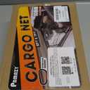 [Premium] 5'x7' Heavy Duty Cargo Net Stretches to 10' x 14', Extra Thick 10mm Cord Bungee Cargo Netting for Pickup Truck Bed, Roof Rack Net & 12 PCS Steel Carabiners