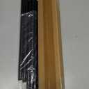 Alskarhem Black Curtain Rods for Windows 30 to 88 Inch,5/8 Inch Small Curtain Rod Set With Brackets
