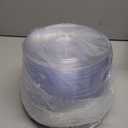 Hioasis 100pcs Clear Plastic Plates for Party - 7.5" Dinner Plates Disposable, Heavy -duty, Classy and Elegant for Wedding