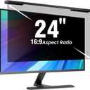 Hanging 24 Inch Computer Privacy Screen Filter, Hanging Computer Screen Privacy Cover, Compatible with, 23.8 Inch 16:9 Widescreen Monitors, Protect Eyes from Glare and Blue Light