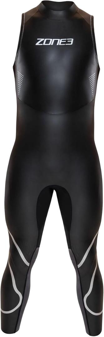 ZONE3 Mens Ascend Sleeveless Wetsuit Performance Fit with Unrestricted Movement (Black, M)