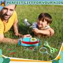 36 Pcs Bug Catcher Kit Insect Catching Outdoor Explorer Kit with Insect Transfer, Tweezers, Magnifying Glasses, Sticks, Observation Cages, Shoulder Straps for Kids Gift(Blue)