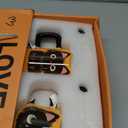 FunFink Cute Black Cat Couple Coffee Mugs Gift Set - Ceramic Matching Mugs with Spoons, Set of 2 (12.8 oz & 13.5 oz), Perfect Valentine's Day, Christmas, Anniversary Present for Cat Lovers & Couples