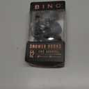 BINO | Shower Curtain Hooks - Matte Black - Set of 12 | Hooks Shower Curtain | Shower Curtain Rings Hooks | Rust Proof Shower Curtain Hooks | Bathroom Shower Hooks for Curtain | Bathroom Essentials