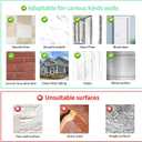 Antimbee 10-Pack Large Adhesive Hooks, Wreath Hangers, Heavy Duty Adhesive Hooks 37 lb(Max), Sticky Wall Hook fit Home, Bathroom, Kitchen, Office and Outdoor (Transparent Gray)