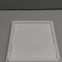 Funmit 6" Louvered Vent Cover 8" x 8" Oversize Outside Dimensions for 6 inches Dia Exterior Wall Vent Hood Outlet Airflow Vent Dryer Air Vent (White)