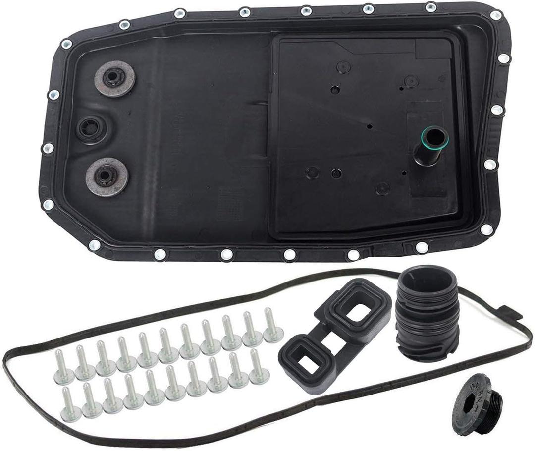 KARPAL 6HP26 Auto Transmission Oil Filter Pan Repair Kit w/Gasket Bolt O-ring Adaptor 24117571227 Compatible With BMW Land Rover
