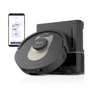 Shark AV2501AE AI Robot Vacuum with XL HEPA Self-Empty Base, Bagless, 60-Day Capacity, LIDAR Navigation, Perfect for Pet Hair, Compatible with Alexa, Wi-Fi Connected, Carpet & Hard Floor, Black