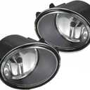 2-Pack H11 Clear Lens Halogen Fog Light Replacement for Altima 2008-2013/Rogue 2008-2015/Maxima 2009-2014/Ver-sa2012-2016/Murano 2015-2016/Pathfi Driver and Passenger Side NI2593117, NI2592117