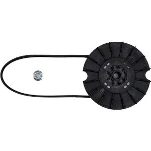 OEM WH03X32218 Washer Motor Pulley & Belt & Nut Set Compatible with GE Hotpoint, Replacement Part WH07X24695 WH39X27601 WH49X25378 AP7034989 PS16619249 EAP16619249