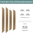 Floating Frame for 20x20 Canvas Painting, DIY Metal Canvas With 5/6 Deep for Oil Paintings, Art Prints, Artwork, Floater for Hallway Entryway Laundry Room Decor (Bronze)