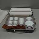 Gongfu Tea Set, Kung Fu Tea Set, Chinese Tea Set, Portable Ceramic Tea Set, Asian Tea sets for adult, Loop Handle Tea Set (Lifting Beam-6 Cups)