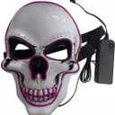 Scary Zombie Mask Halloween Realistic Bloody Vampire Latex Mask Horror Creepy Killer Dead Costume Props for Adults Men & 
Halloween Mask Halloween Horror Mask Skull Shape Led Cool Light Glowing Dance Mask Party Masquerade Masks Horror Mask Glowing Mask