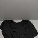 Eytino Womens Plus Size Tops Loose V Neck Bell Short Sleeve Casual Chiffon Blouses Pleated Flowy Shirts(1X-3X)