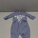 MERSARIPHY Newborn Baby Boy Fall Winter Clothes Mama's Boy Little Dude Outfit Embroidery Waffle Knit Romper Pants Sets, (70)