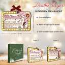 2 x Hairdresser Christmas Ornaments 2025 - Hair Stylist Gifts for Women, Girls, Wooden Christmas Decorations, Cosmetology Graduation Gifts for Sister, Friends - Barber Beautician Hairstylist Gift Idea