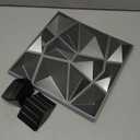 Art3d Decorative 3D Wall Panels in Diamond Design, 11.8"x11.8" Matt White (33 Pack)
