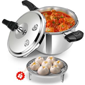 8.46QT Stainless Steel Pressure Cooker Canner, Large Capacity, Heavy Duty, Fast Cooking, Safe Locking Lid, For All Stovetops,olla de presion,para cocinar,instant pot