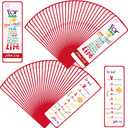 TICIAGA 240PCS Valentine's Day Bible Bookmarks, John 3:16 Religious Christian Church Bookmark Giveaways for Sunday School, Classroom Exchange Gifts for Classmates, Red