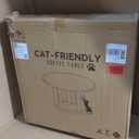 Modern Round Coffee Table  Oakwood Center Table for Living Room  Small-Space Friendly  Ideal for Cats and Kittens  Perfect for Apartment, Studio, or Sala