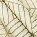 CiCiwind Gold Geometric Wallpaper Peel and Stick Wallpaper Beige and Gold Removable Wall Paper Striped Hexagon Contact Paper Self Adhesive Waterproof Vinyl for Bedroom Bathroom Wall 15.7"x393"