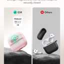 ESR for AirPods 4 Case, Compatible with AirPods 4 Generation Case (2024)(USB-C), MagSafe Compatible, Magnetic Lid Lock, Drop-Proof Protection Cover with Lanyard, Pulse Series,Pink