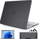 Mektron Matte Case for 13.8" Microsoft Surface Laptop 7 2024 Surface Laptop 13.8 Inch Cover Fits Model 2036, Keyboard Cover +Screen Protector +Dust Plugs, Matte Black