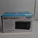 Emerson MW7302B Compact Countertop Microwave Oven with Touch Control, LED Display, 700W, 10 Power Levels, 6 Auto Menus, Glass Turntable and Child Safe Lock, 0.7 Cu., Ft. Black : Home & Kitchen