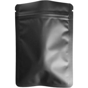 50 Pack Matte Black Mylar Flat Food Storage Bags - 5.1mil 7x10 Inches Smell Proof Resealable Pouch Bag, Sealable Foil Packaging Zipper Pouches