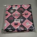 Halloween Tablecloth 60102 Inch Rectangular, Black/Pink Checkered Cute Pumpkin Ghost Skull Spider Web Table Cover Party Ginham Decorations for Rectangle Tables