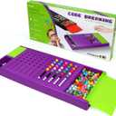 Game Code Breaking Family Board Game Code Breakers STEM Game Brain Exercise Logic Development Toys for Kids Ages 8 + and Adults Purple