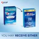 Crest 3D Whitestrips Vivid Plus, Teeth Whitening Strip Kit, 10 Treatments + 2 Bonus Treatments (Each with 1 Upper/1 Lower Strip), 24 Strips, 8 Levels Whiter, Teeth Whitening Kit