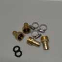 Hourleey Garden Hose Repair Connector with Clamps, Fit for 3/4" or 5/8" Garden Hose Fitting, 2 Set