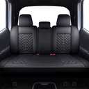 Tomatoman Car Seat Covers Compatible with Toyota Tacoma Truck 2005-2024 2025 Access Crew Double Cab TRD Sport Offroad Limited SR5 V6 Cushions(Full Set/Black)