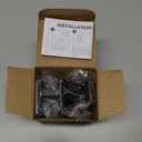 Square Self Adhesive Towel Hooks - 4 Pack Matte Black Metal Hooks, Right-Angle Design for Towels, Robes & Hats, Organize Bathroom, Kitchen, Entryway, Doors, Cabinets on Smooth Surfaces