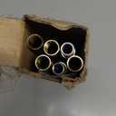 8 Pieces M10 Threaded Extension Poles Lighting Fixture Downrods Stems & 180 Degrees Sloped Ceiling Adapter Kits for Pendant Light, Island Lighting, Chandeliers (Brass)