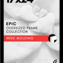 Americanflat 17x24 Picture Frame with Polished Plexiglass - Black Picture Frame - Wide Photo Frames Made of Engineered Wood for Vertical or Horizontal Wall Display - Epic Collection - Black