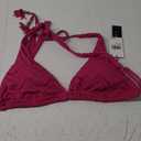 La Blanca Women's Halter Bikini Swimsuit Top (10, Magenta//Saltwater Sands)