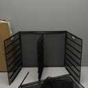 Marbrasse 8 Tier Desktop Literature Organizer, Mesh Paper Organizer Desk Organizers, File Sorter Mail Center Paper Storage Cabinet Classroom Keepers Mailbox for Office Home School, Black