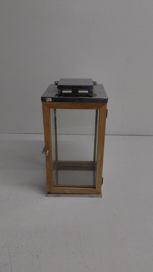 Large Lanterns Decorative - 25in IP65 Waterproof Wood Decorative with Tempered Glass & LED Flameless Candle , Decorative Lantern for Indoor Outdoor, Front Porch, Garden, Farmhouse,