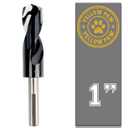 Yellow Paw 1 Inch Drill Bit for Metal - Industrial Grade M35 Cobalt Titanium Aluminum Nitrite - 1" Diameter & Total Length of 6" with Working Length of 3" Easily Drill Into Metal, Steel, & Aluminum