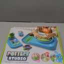 Discovery Pottery Studio Motorized Clay Art Station  Complete Set with Pottery Wheel, 3 Molds, Tools, Paints, & Air-Dry Clay for Kids| Arts and Crafts Toy for Boys Girls| Art Supplies Activity Kit