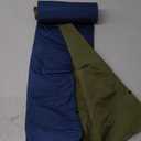 Yuzonc Camping Sleeping Pad, Ultralight Camping Mat with Pillow Built-in Foot Pump Inflatable Sleeping Pads Compact for Camping Backpacking Hiking Traveling Tent (Blue and Green)